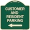 Signmission Reserved Parking Customer and Visitor Parking Heavy-Gauge Aluminum Sign, 18" x 18", G-1818-23053 A-DES-G-1818-23053 - alternate 1